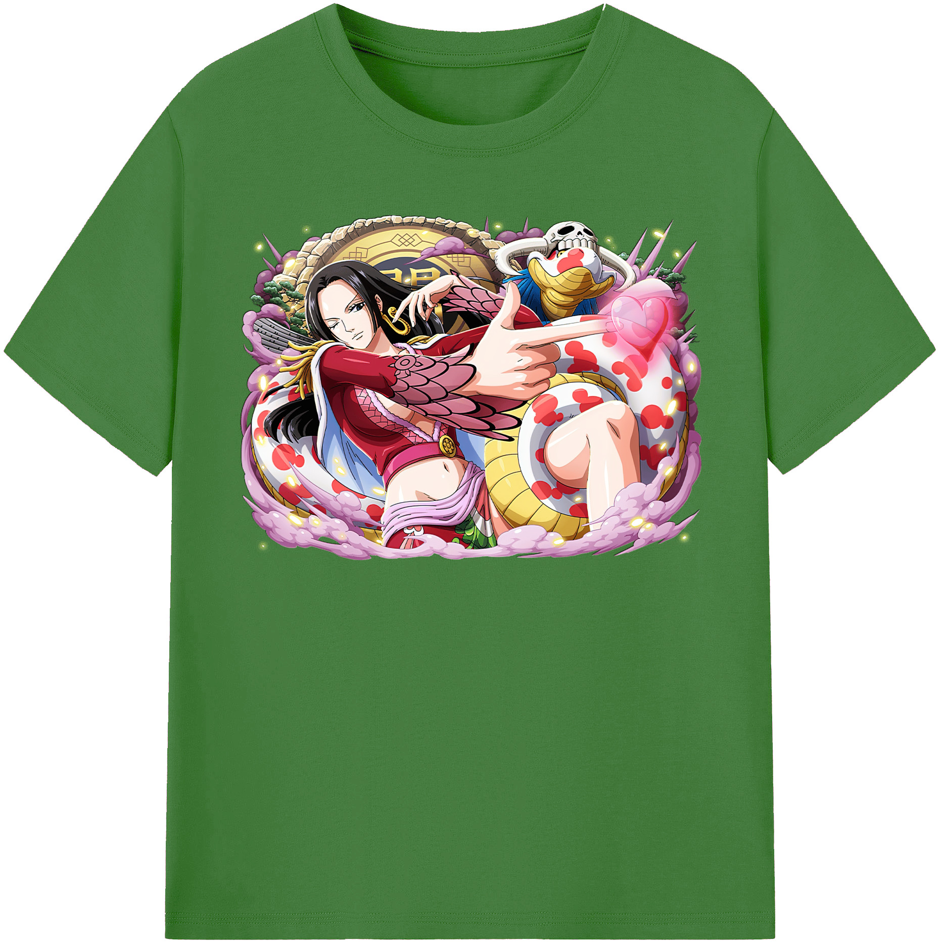 ワンピース ボア・ハンコック ONE PIECE Boa·Hancock レディースカジュアルプリントTシャツ（綿100％）
